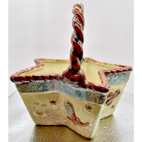 Canyon Ranch Collection Lone Star Hand Painted Ceramic Baskets Set of 2 - Picture 12 of 16